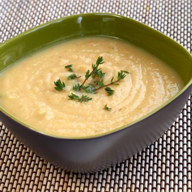 Papinha de inhame,peixe branco e ervilhas: 6 a 12 meses