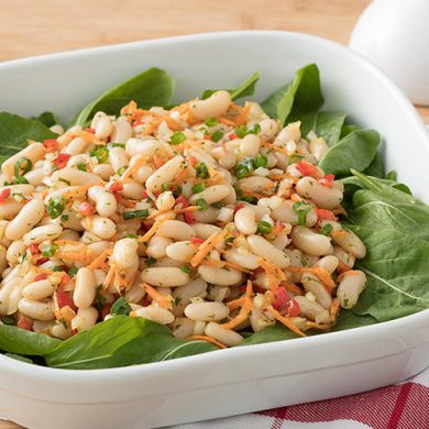 Salada de feijão branco
