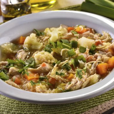 Sopa cabelinho de anjo