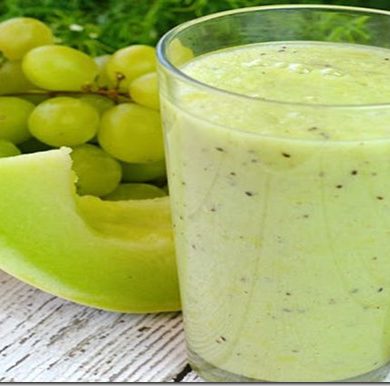 Suco de melão com uva